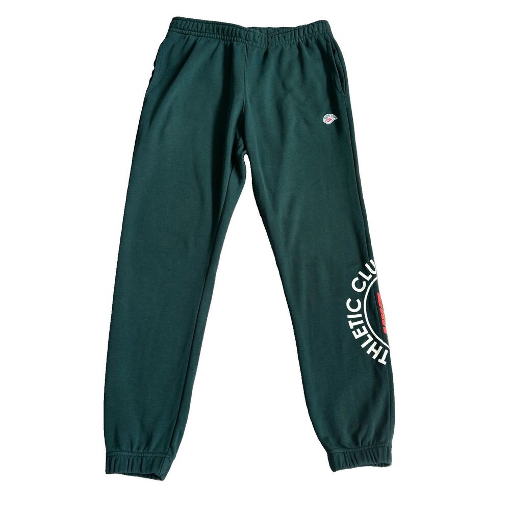 Nike Athletic Club Green Fleece Sweatpants Cuffed Joggers Mens Size Large